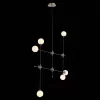 Стеклянная потолочная люстра Bastoncino SL429.403.06 форма шар белая ST Luce