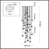 Подвесная люстра Roni 5037/232L форма шар прозрачная Odeon Light