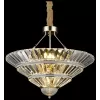 Хрустальная подвесная люстра Nicole WE147.08.303 конус прозрачная Wertmark