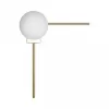 Стеклянный настенный светильник Meridian 10132/E Gold белый форма шар Loft It