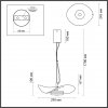 Стеклянный подвесной светильник Fluent 4859/10LA черный Odeon Light