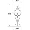 Стеклянный наземный фонарь FARO 91104 Bl прозрачный Oasis Light