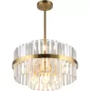 Стеклянная потолочная люстра Saviano OML-69017-06 прозрачная Omnilux