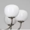 Стеклянная подвесная люстра Оливия 306014808 белая форма шар MW-Light
