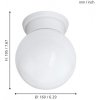 Стеклянный потолочный светильник Durelo 94973 форма шар Eglo