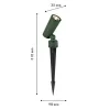 Стеклянный грунтовый светильник Micron 4809-1T конус Favourite