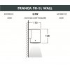 Архитектурная подсветка Franca 90 3A7.002.000.WXU1L цилиндр белый Fumagalli