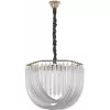 Стеклянная подвесная люстра AM-97378 S.97378.D500.H380.E14.6 G прозрачная Стеклянная подвесная люстра AM-97378 S.97378.D500.H380.E14.6 G прозрачная