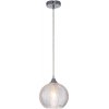 Стеклянный подвесной светильник Pion 10194/1S Clear прозрачный форма шар Escada