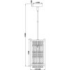 Хрустальный подвесной светильник Flood 2103/1S Chrome прозрачный Escada