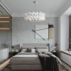 Хрустальная потолочная люстра Sorrento-3209 373209/8/350/560 CR прозрачная цилиндр