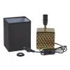 Интерьерная настольная лампа  UML-B306 E14 GOLD/BLACK черный Uniel