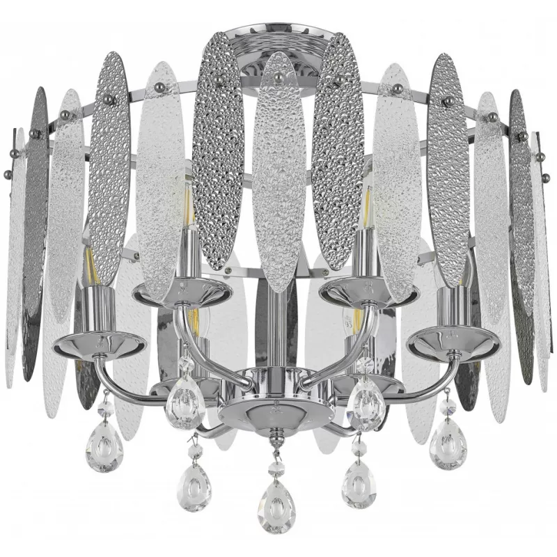 Хрустальная потолочная люстра Sorrento-4309 374309/6/80/470 CR прозрачная Хрустальная потолочная люстра Sorrento-4309 374309/6/80/470 CR прозрачная