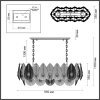 Стеклянная подвесная люстра Cabochon 5050/14 белая Odeon Light