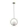 Стеклянный подвесной светильник Glob LOFT2600-A форма шар белый Loft It
