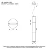 Стеклянный подвесной светильник  LSP-4040 цилиндр белый Lussole
