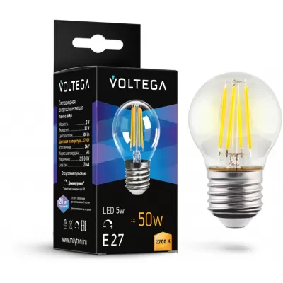 Лампочка светодиодная Globe dim 5W 7201 Voltega