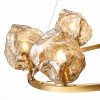 Стеклянная подвесная люстра Portici SL1175.303.06 форма шар цвет янтарь ST Luce