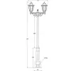 Стеклянный наземный фонарь PETERSBURG M 79810MA/029 Bl прозрачный Oasis Light Стеклянный наземный фонарь PETERSBURG M 79810MA/029 Bl прозрачный Oasis Light