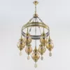 Стеклянная подвесная люстра Каир CL419163 форма шар Citilux