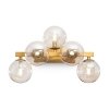 Стеклянное бра Dallas MOD545WL-05G форма шар прозрачное Maytoni