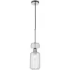 Стеклянный подвесной светильник Gloss 1141/1S Chrome/Clear цилиндр прозрачный Escada Стеклянный подвесной светильник Gloss 1141/1S Chrome/Clear цилиндр прозрачный Escada
