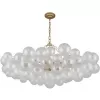 Стеклянная подвесная люстра Multibulla 4202-10P прозрачная форма шар Favourite
