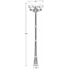 Наземный фонарь GENOVA 88110B 21 Bl форма шар белый Oasis Light