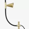 Торшер Мэйжор LSP-4011 конус черный Lussole