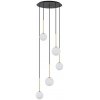 Стеклянный подвесной светильник Karo 10303 форма шар белый Nowodvorski