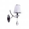 Бра Dominni LDW 9268-1 CHR конус белое Lumina Deco