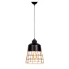 Подвесной светильник Bagsy LDP 7933 BK конус желтый Lumina Deco