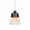 Подвесной светильник Bagsy LDP 7933 BK конус желтый Lumina Deco