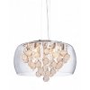 Стеклянный подвесной светильник Fabina LDP 8077-500 PR цилиндр прозрачный Lumina Deco