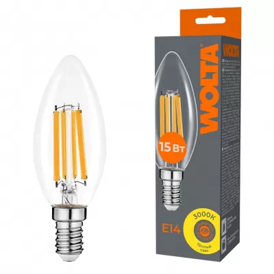 Лампочка светодиодная  WF-C35-15W3KE14 Wolta