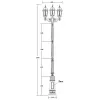 Стеклянный наземный фонарь ASTORIA 2 91410B/E7 Gb прозрачный Oasis Light Стеклянный наземный фонарь ASTORIA 2 91410B/E7 Gb прозрачный Oasis Light