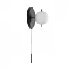 Стеклянное бра Signal 10029W Black форма шар белое Loft It
