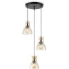 Стеклянный подвесной светильник Traditional TR3405 конус цвет янтарь Ambrella