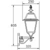 Стеклянный настенный фонарь уличный FARO-FROST L 91101fL Bl Oasis Light