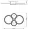 Потолочная люстра Alunit 10281/4LED прозрачная Escada