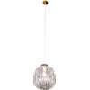 Стеклянный подвесной светильник Cento 9935P/1-D300 CL форма шар прозрачный iLamp Стеклянный подвесной светильник Cento 9935P/1-D300 CL форма шар прозрачный iLamp