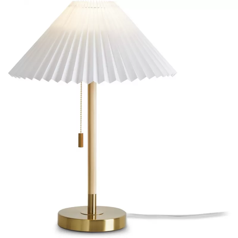 Интерьерная настольная лампа Kinsley FR5533TL-01BS белый конус Freya Интерьерная настольная лампа Kinsley FR5533TL-01BS белый конус Freya