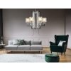 Стеклянный подвесной светильник Manhattan LDP 8012-6 CHR цилиндр белый Lumina Deco