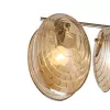 Стеклянная потолочная люстра Castanet 2123/4P Brass цвет янтарь Escada
