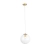 Стеклянный подвесной светильник Liora SL1150.203.01 форма шар прозрачный ST Luce