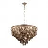 Хрустальная подвесная люстра  LDP 6002-600 GD+GY конус Lumina Deco
