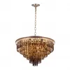 Хрустальная подвесная люстра  LDP 6002-600 GD+GY конус Lumina Deco