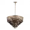 Хрустальная подвесная люстра  LDP 6002-600 GD+GY конус Lumina Deco
