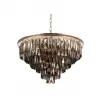 Хрустальная подвесная люстра  LDP 6002-600 GD+GY конус Lumina Deco