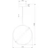 Подвесной светильник Element 90281/1 бронза круглый белый Eurosvet